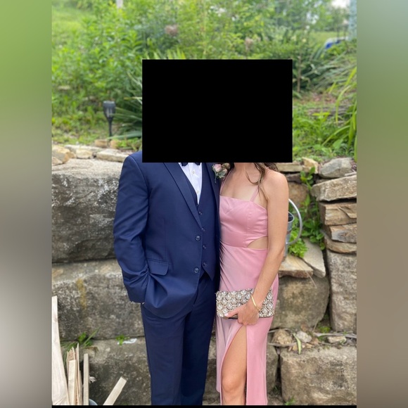 Showpo. TRUE DREAMER CUT OUT SLIP MIDI DRESS IN BLUSH - Picture 2 of 5